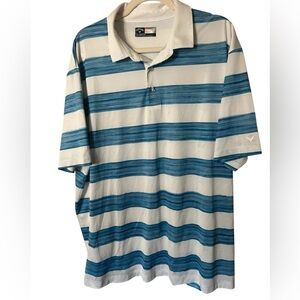 Callaway Golf Polo Opti-Dri Shirt Mens Size XXL Striped
